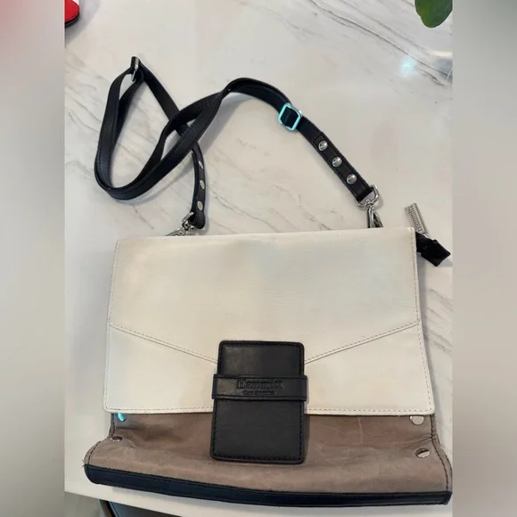 HAMMITT Elegant Black, Cream, and Tan Crossbody Bag - Picture 2 of 9